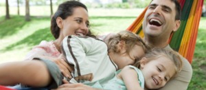 life insurance solutions family happy in hammock